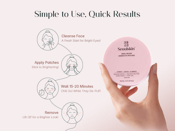 Seoulskin Snail Mucin Under Eye Patches