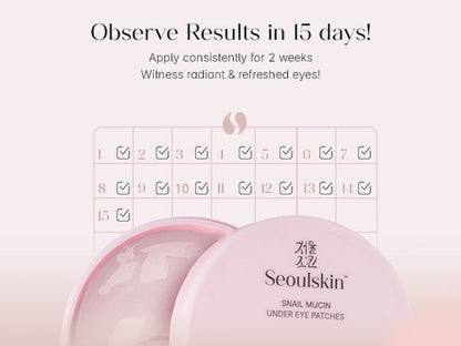 Seoulskin Snail Mucin Under Eye Patches