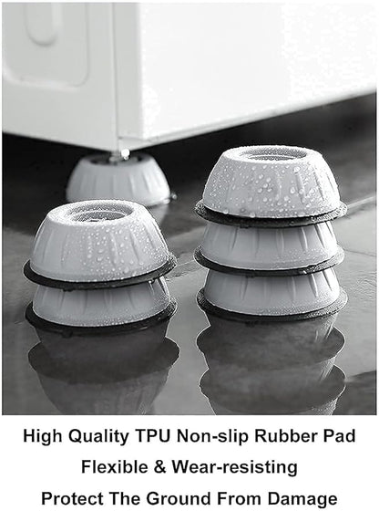 Washing Machine Stand - Anti Vibration and Non Slip Pads, Foot Pad Rubber, Shock Absorber