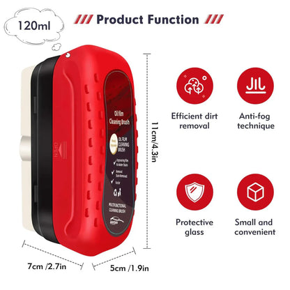 Car Windshield Cleaning Brush | Removes Oil Film, Water Spots, Grease & Wiper Marks